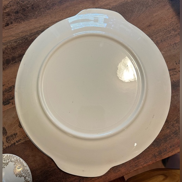 Rare vintage Royal USA Gold Lace handled cake plate. - Picture 3 of 9